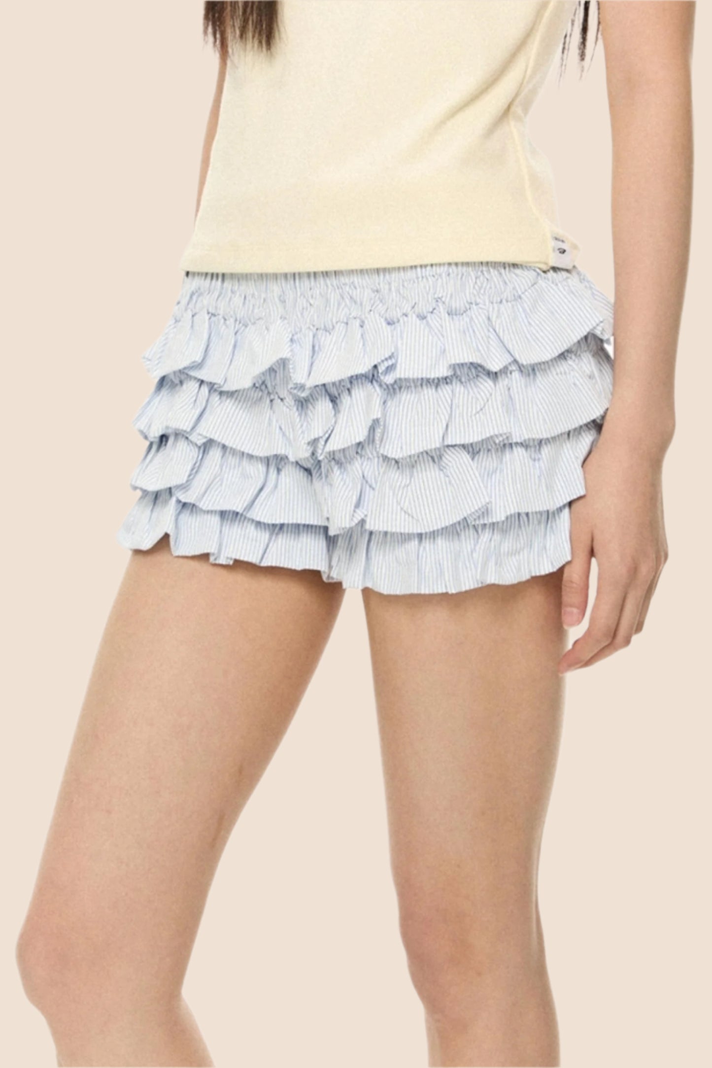 French Fluffy High-Waist Skirt