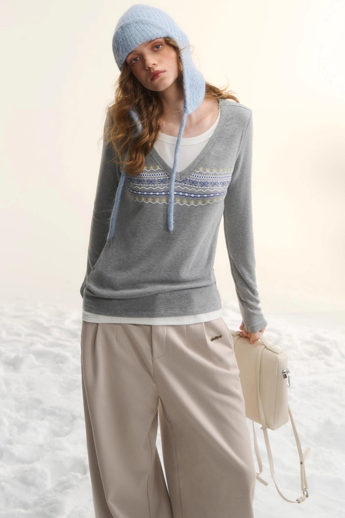 Fair Isle Two-Piece Top