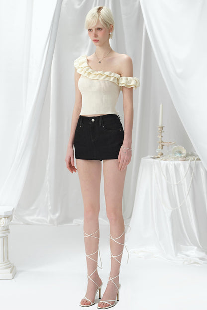 Summer A-line Denim Skirt