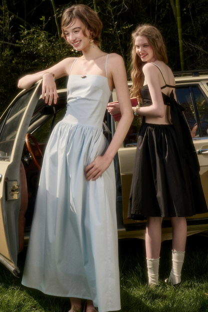 Babyblaues Baumwoll-Feenkleid