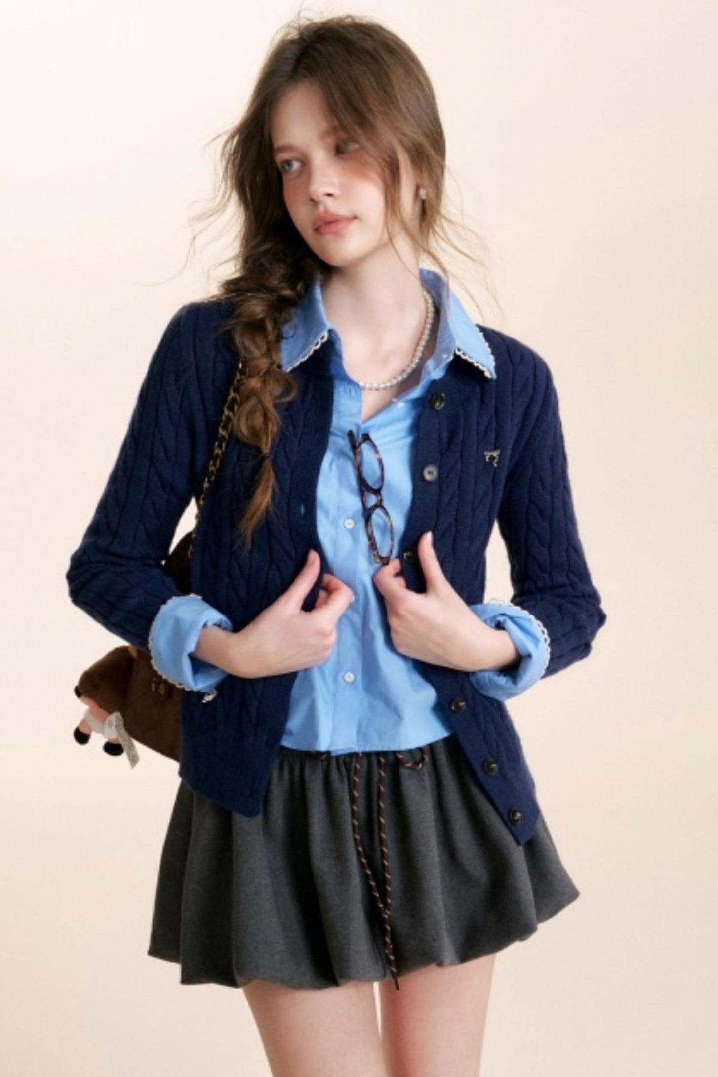 Winter Leopard Knit Cardigan