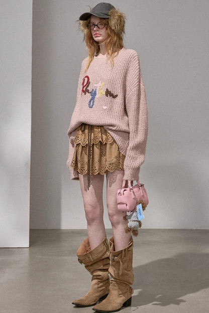 Cloud-Like Knit Pullover Sweater