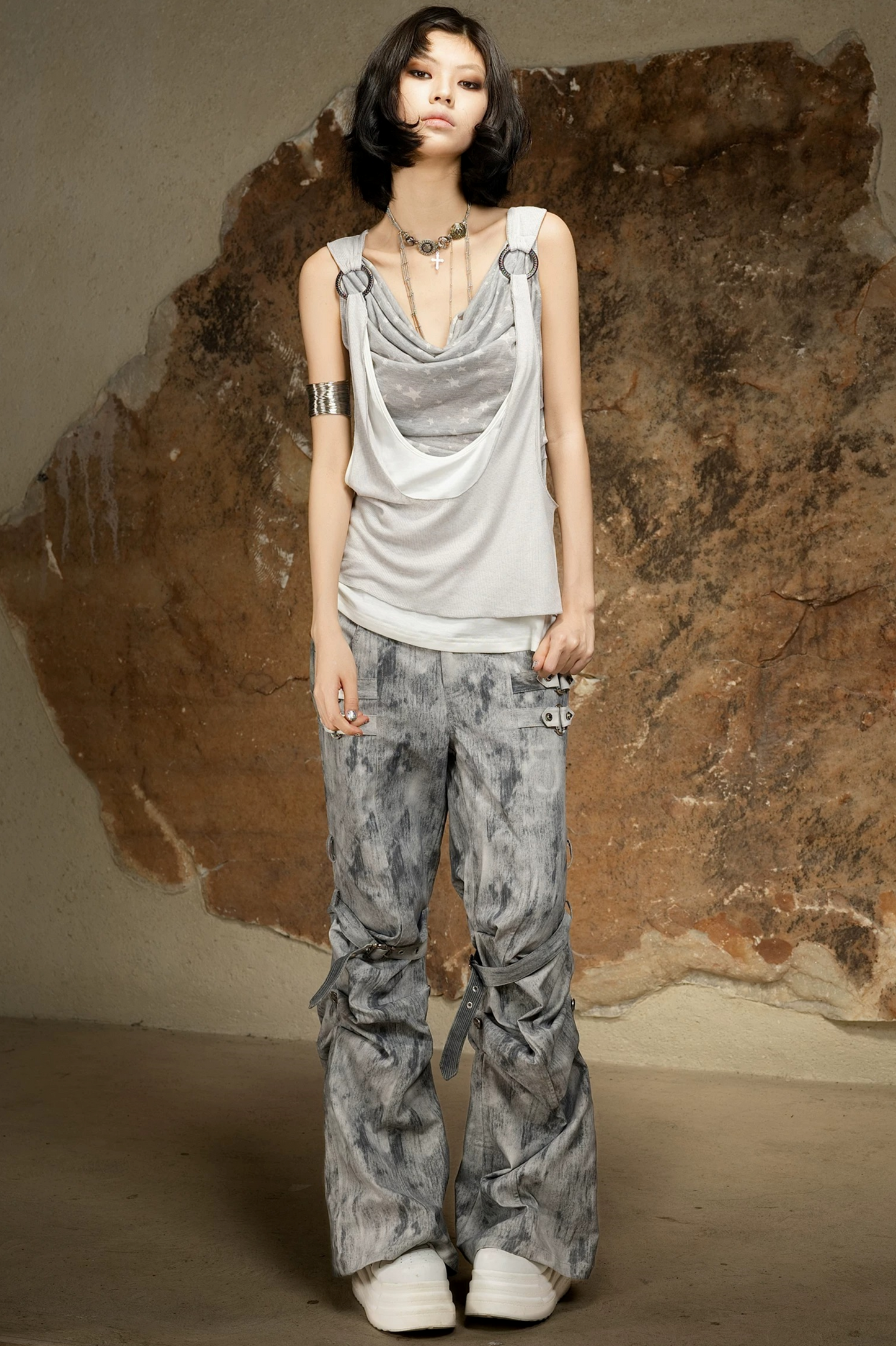 Asymmetrical Retro Vest