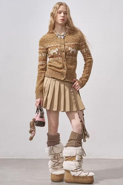 Fair Isle Floral Cardigan