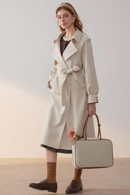 Lapel Trench Coat
