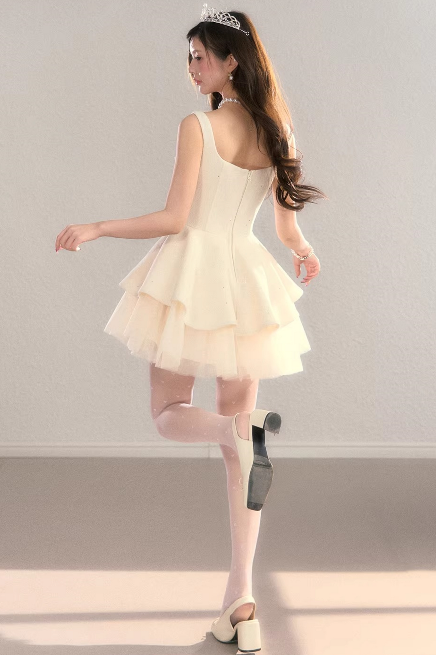 Princess Lace Puffy Dress
