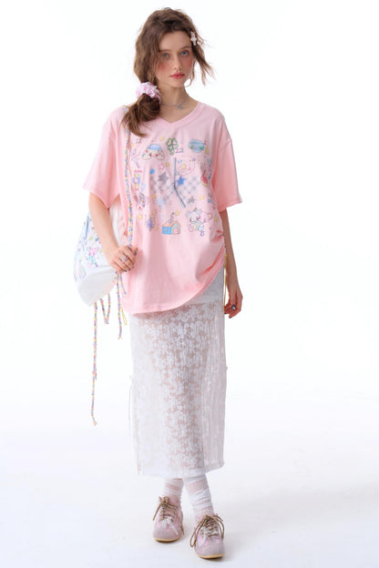 Loose Fit Art Print T-Shirt