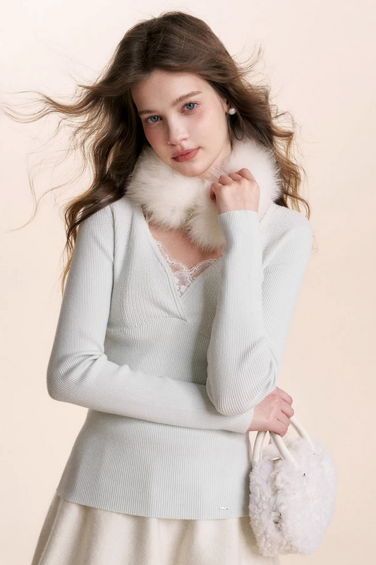 Cloud Velvet Lace Top