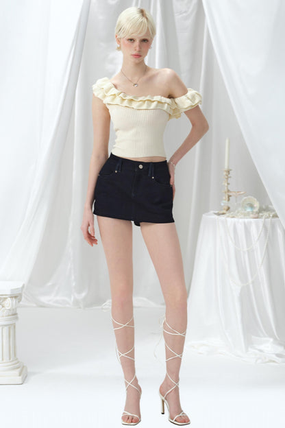 One-Shoulder Knit Top