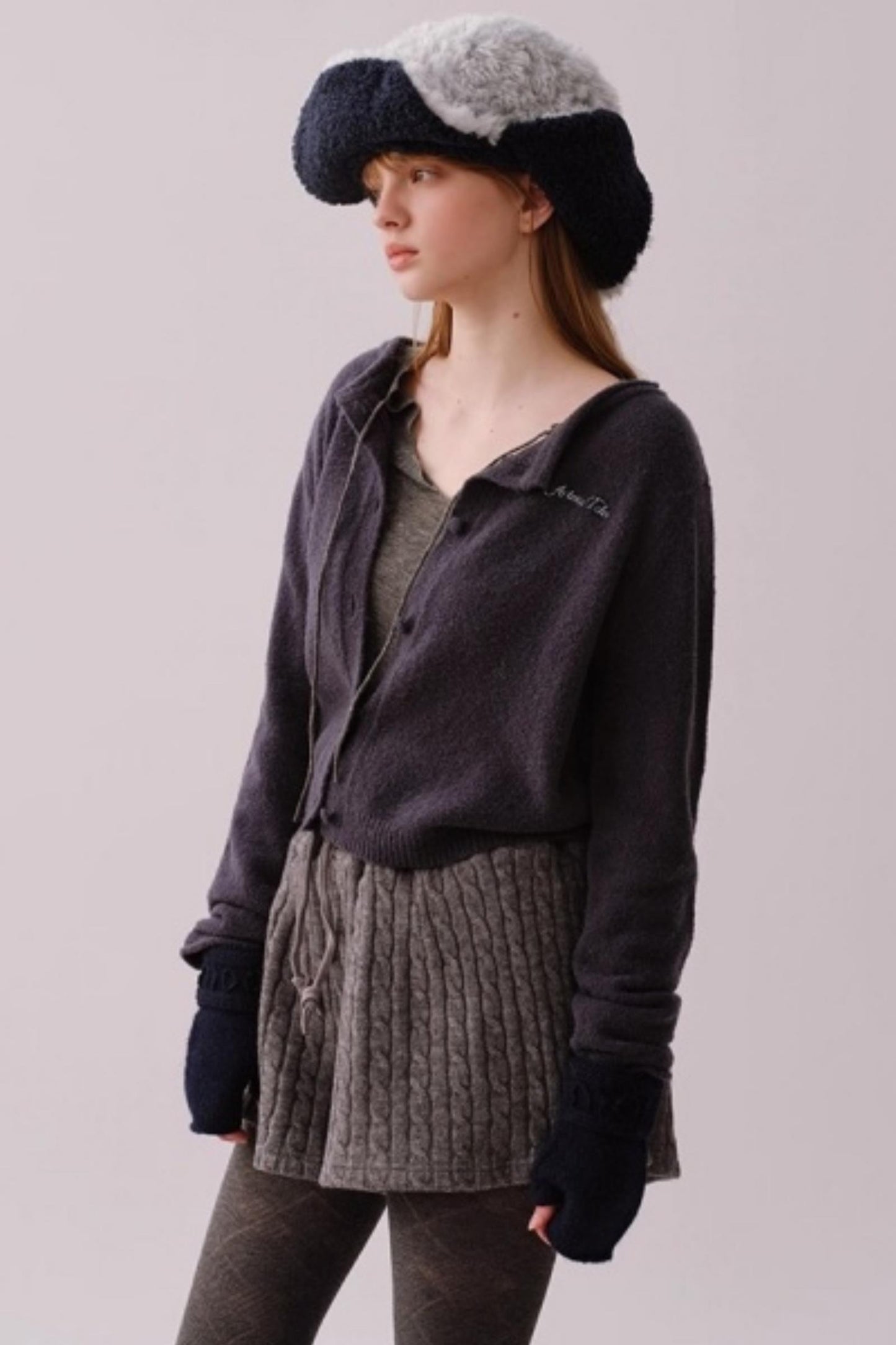 Knitted Twist Winter Skirt Pants