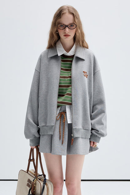 Casual Sweatshirt And Skirt Set-Up