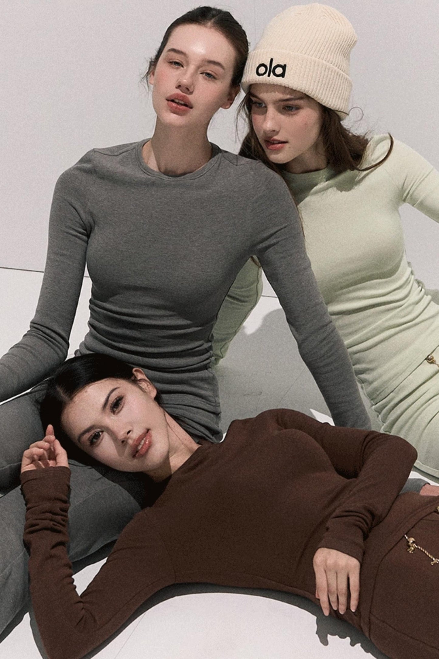 Soft Crewneck Knitwear Trouser Set-Up