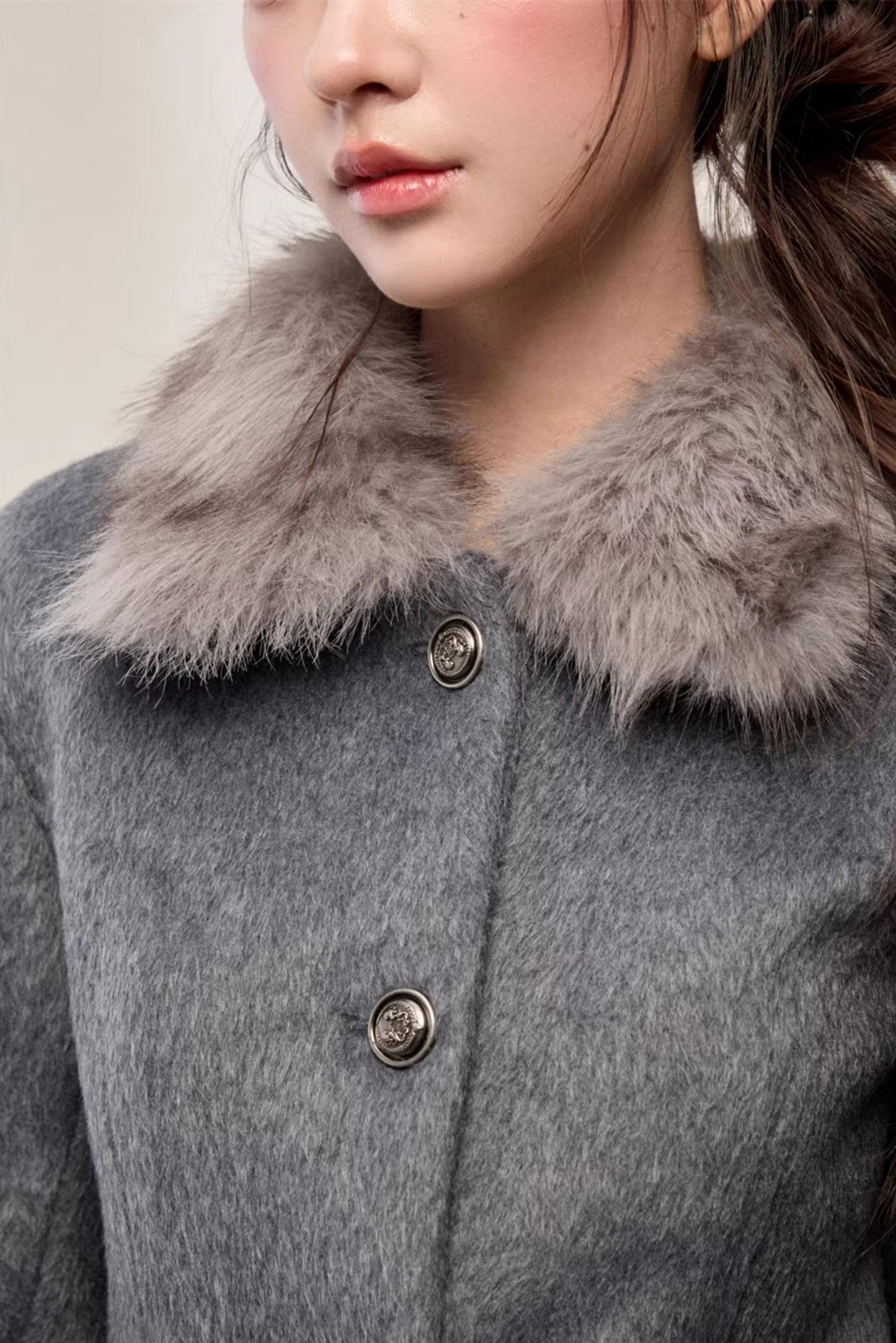 Single-Breasted Woolen Jacket