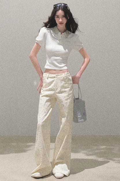 Sunset Diamond Polo Tee