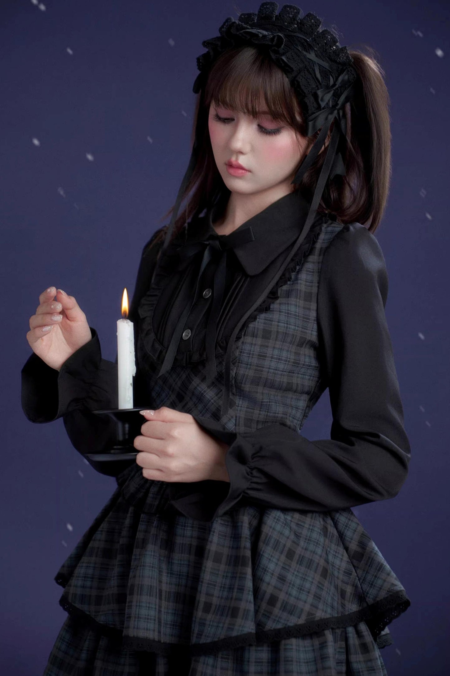 Plaid Lolita Winter Dress