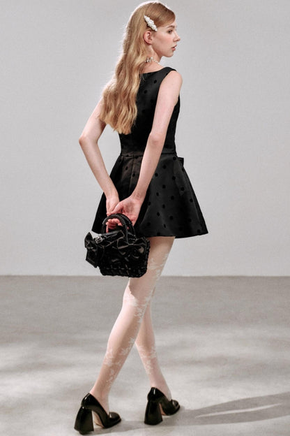 Autumn Black Short A-Line Dress