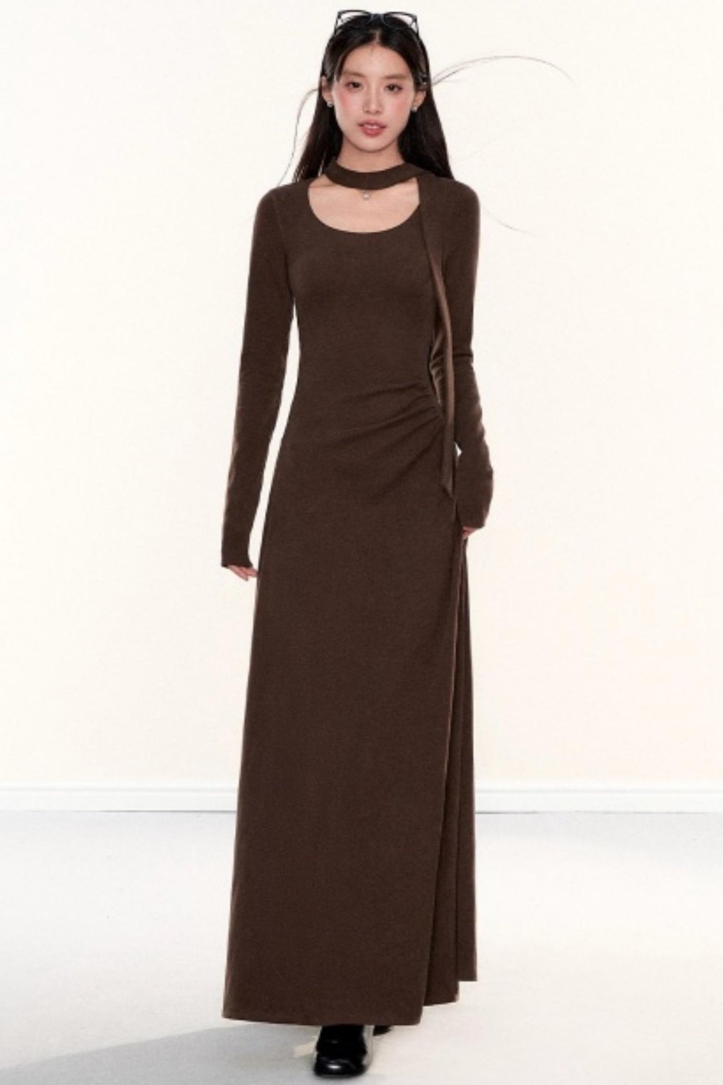 Knitted Ribbon Bodycon Slimming Dress