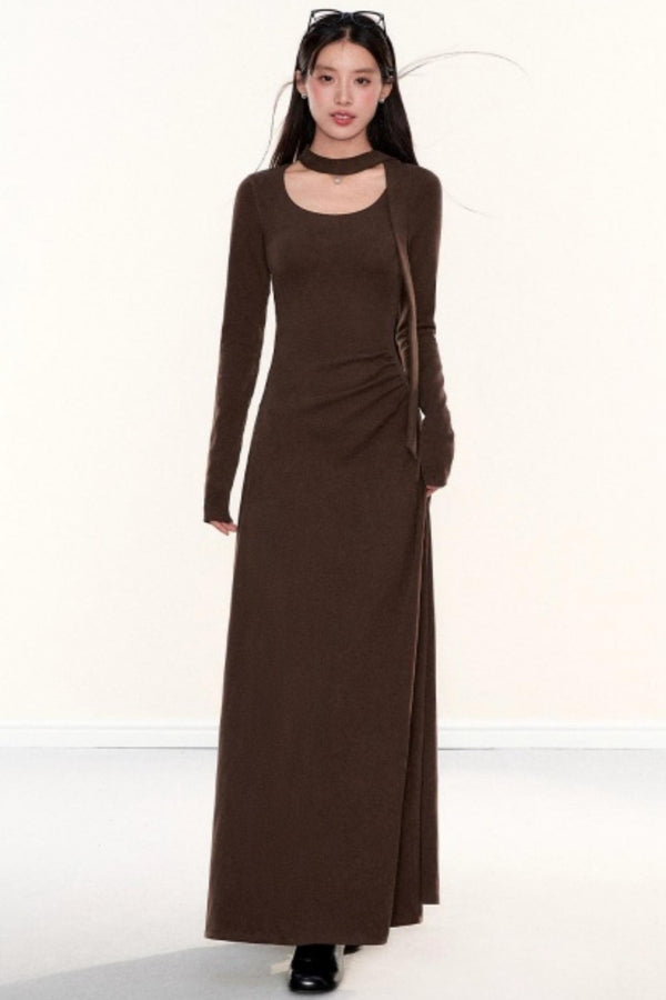 Knitted Ribbon Bodycon Slimming Dress