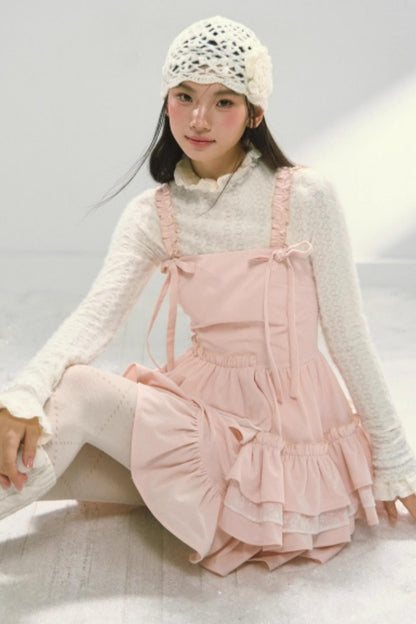 Pink Corduroy Princess Dress