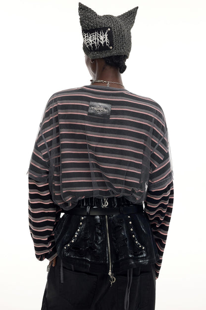 Striped Two Piece T-Shirt Set