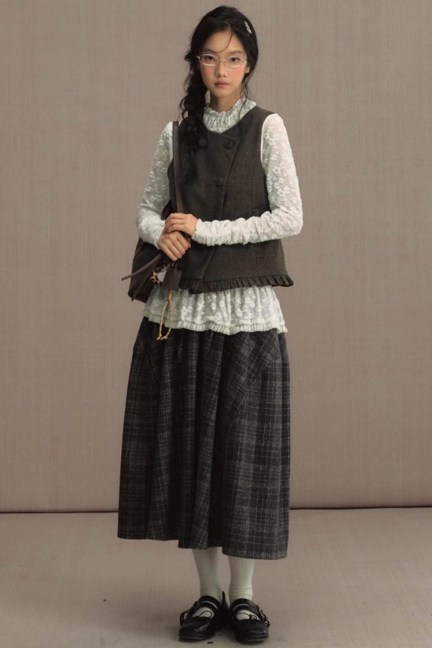 Foreign Style Sleeveless Vest Set-Up