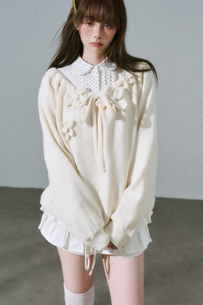 Sweet Girly Knit Top