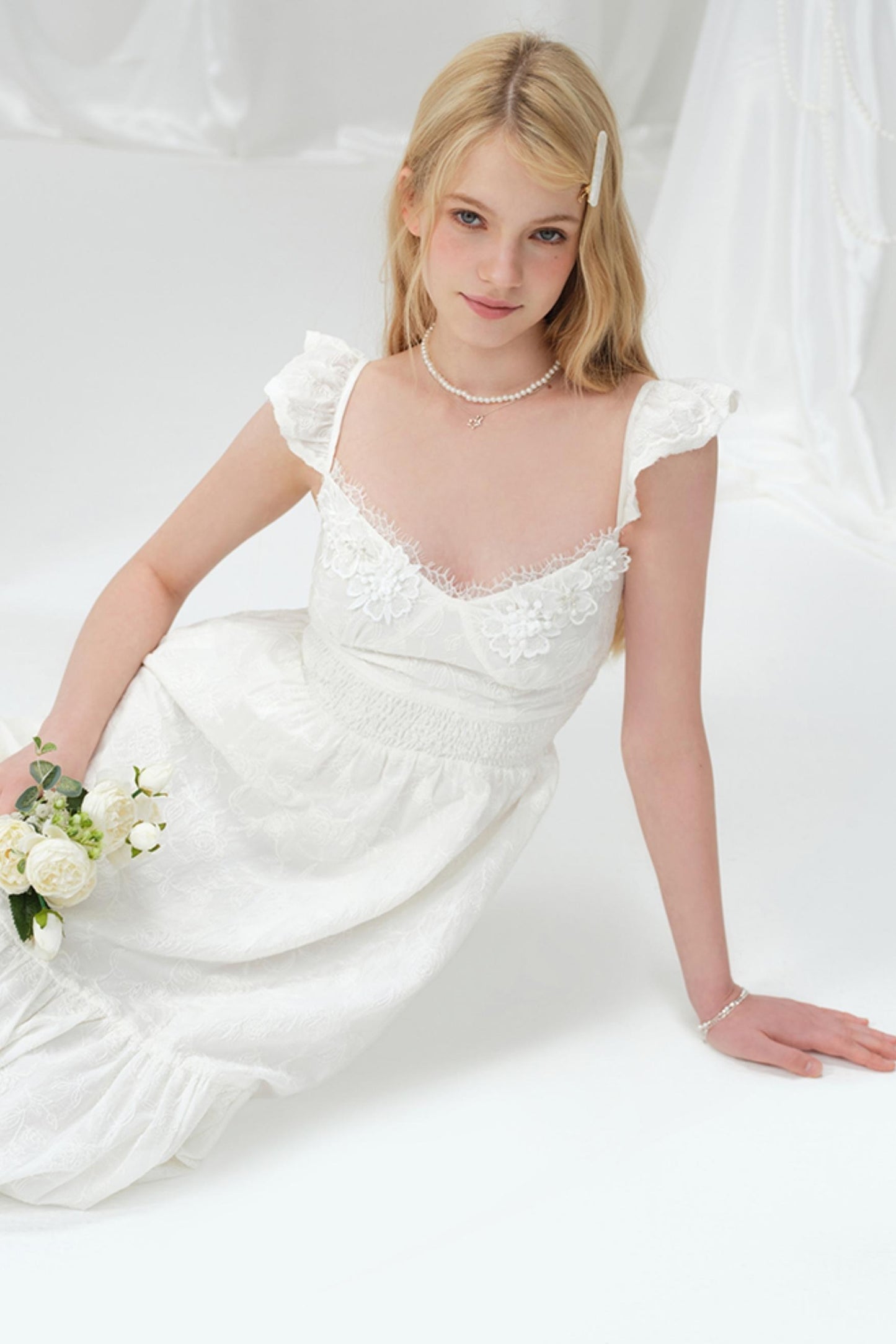 Summer Lace Halter Dress