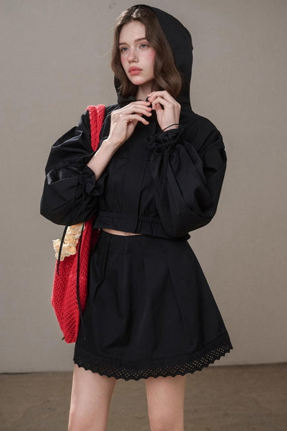 Cotton Trench Coat Set