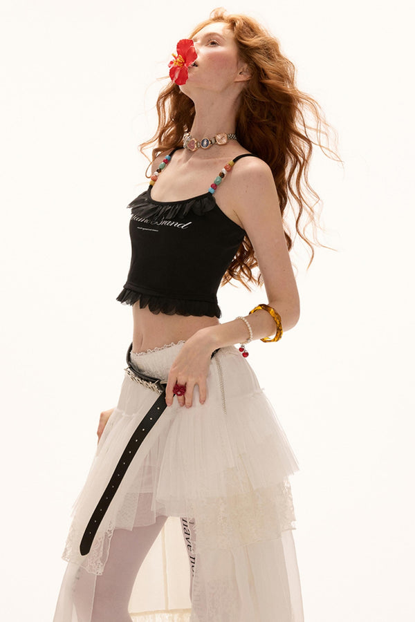 Chic Beaded Camisole Top