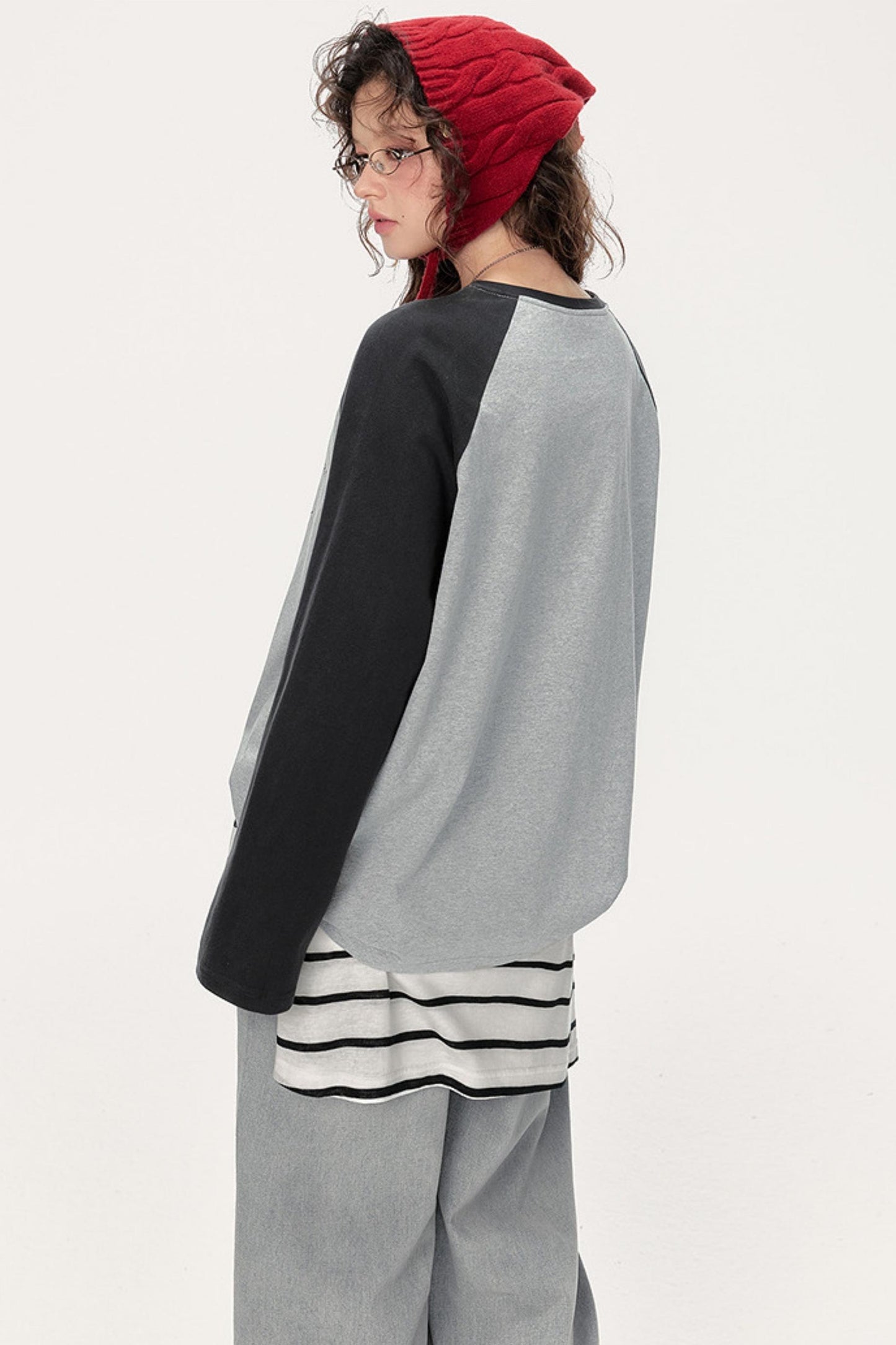 Color-Block Graffiti Top