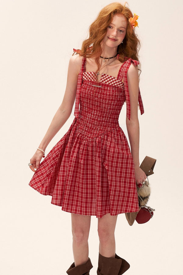 French Striped Bow Sundress