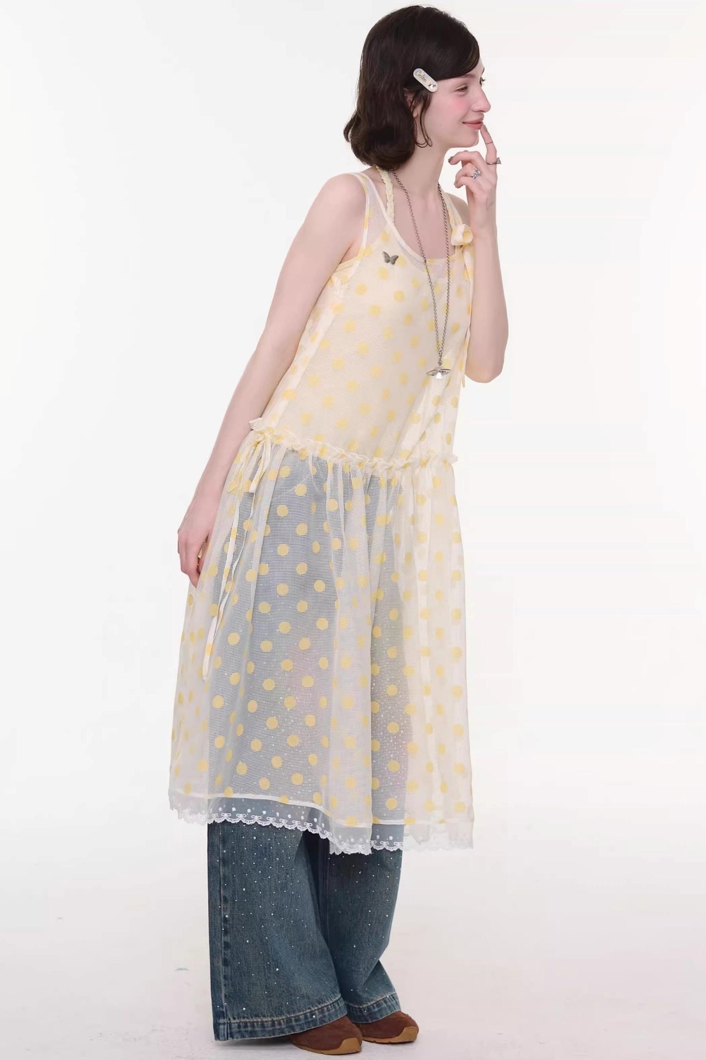 Sweet Wave Polka Dot Dress