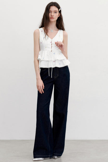 Colorful Lace Summer Shirt