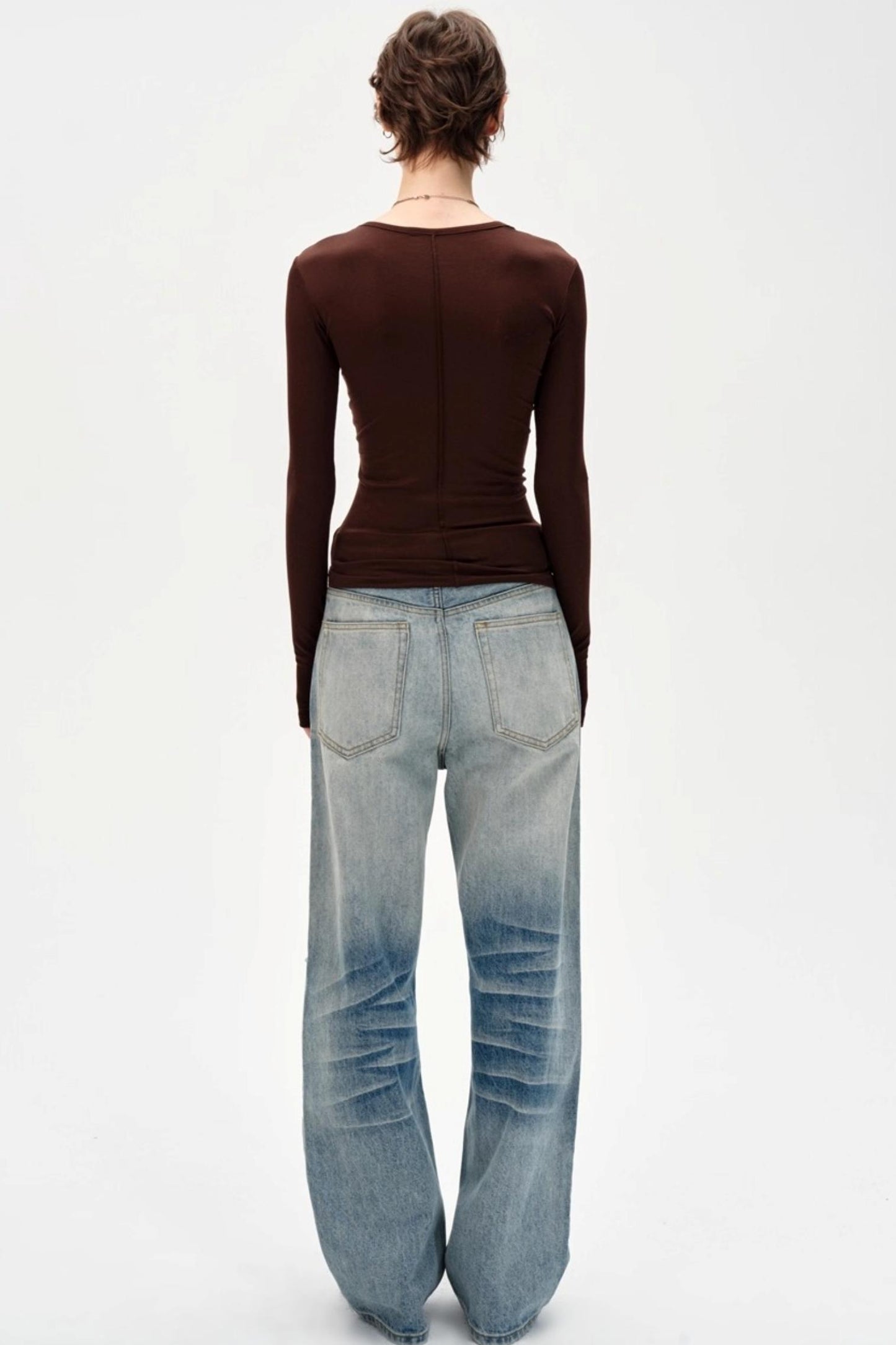 Versatile Knitted Striped Wool Base Shirt