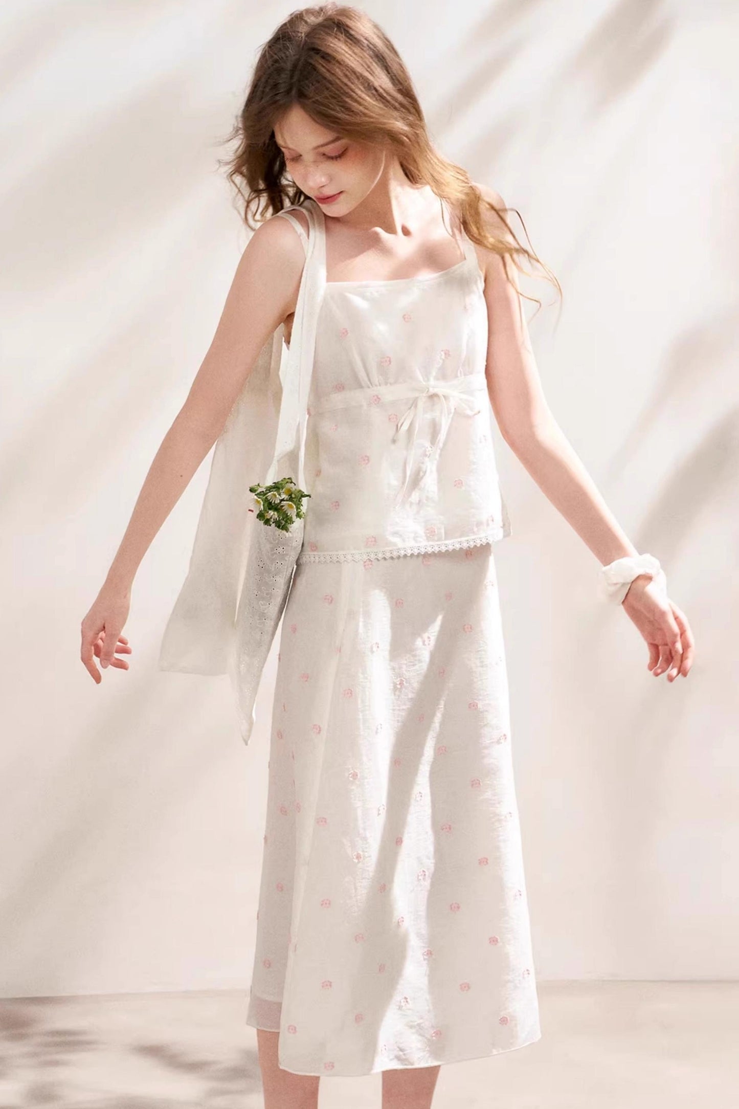 Silken Halter Skirt Set-Up