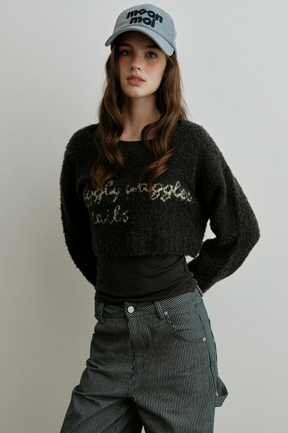 Light Luxury Wool Jacquard Top