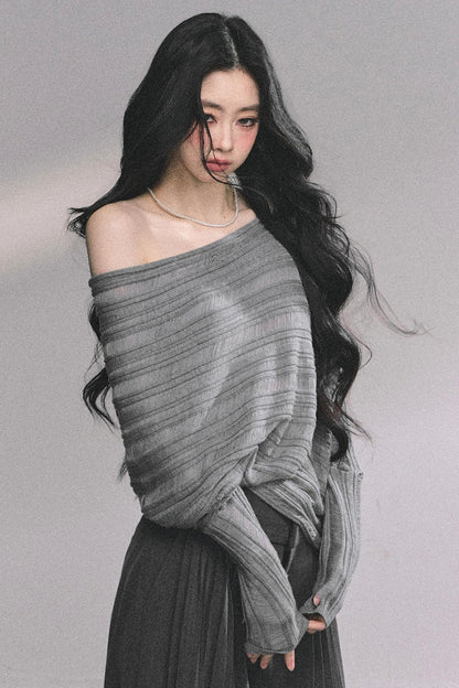 French Autumn Knit Top