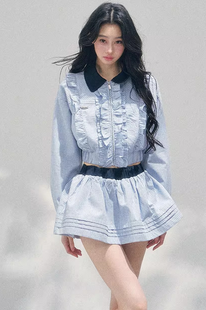 Plaid Academy Suit Set