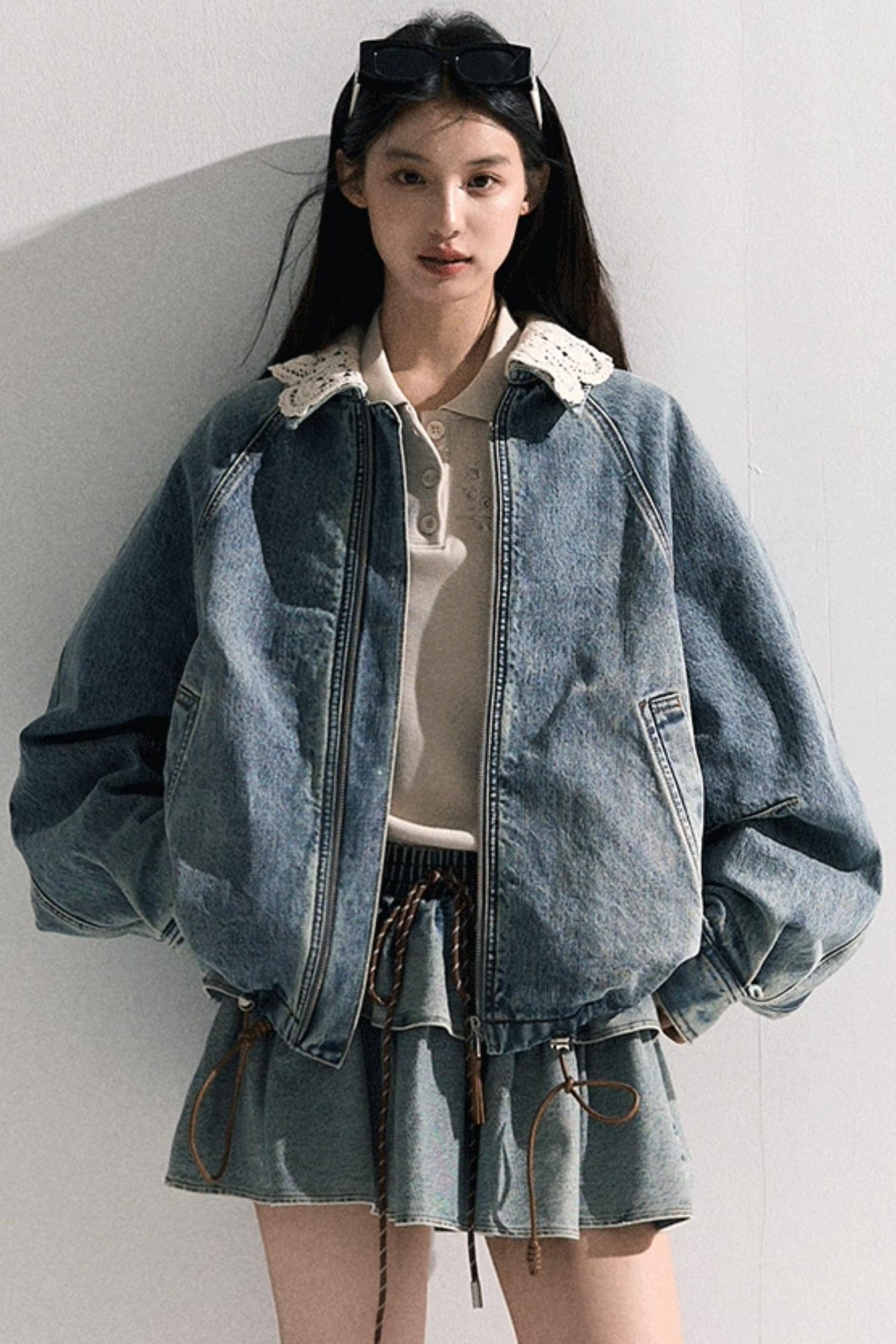 Vintage Braided Denim Jacket Set-Up