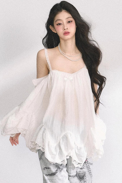 Chiffon Lace Doll Top