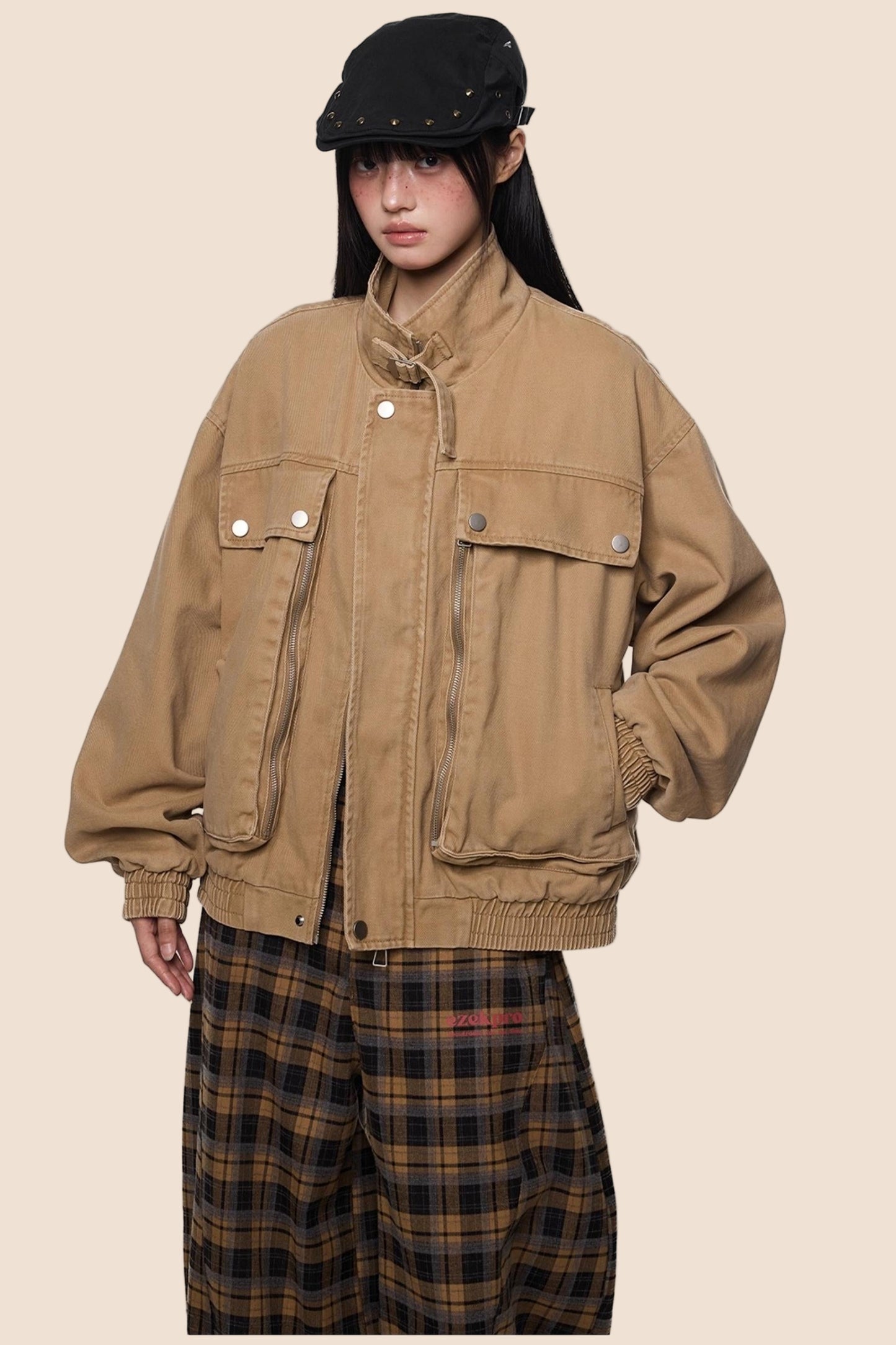 Autumn Vintage Cargo Jacket