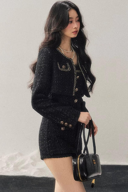 Chanel Wool Coat Skirt Set-Up