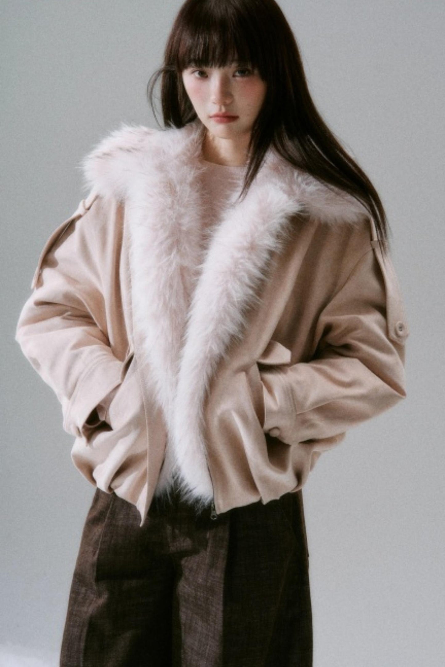 Plush Suede Bud Coat