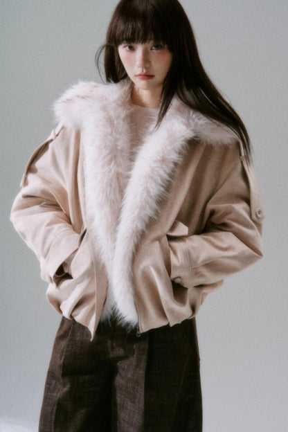 Plush Suede Bud Coat