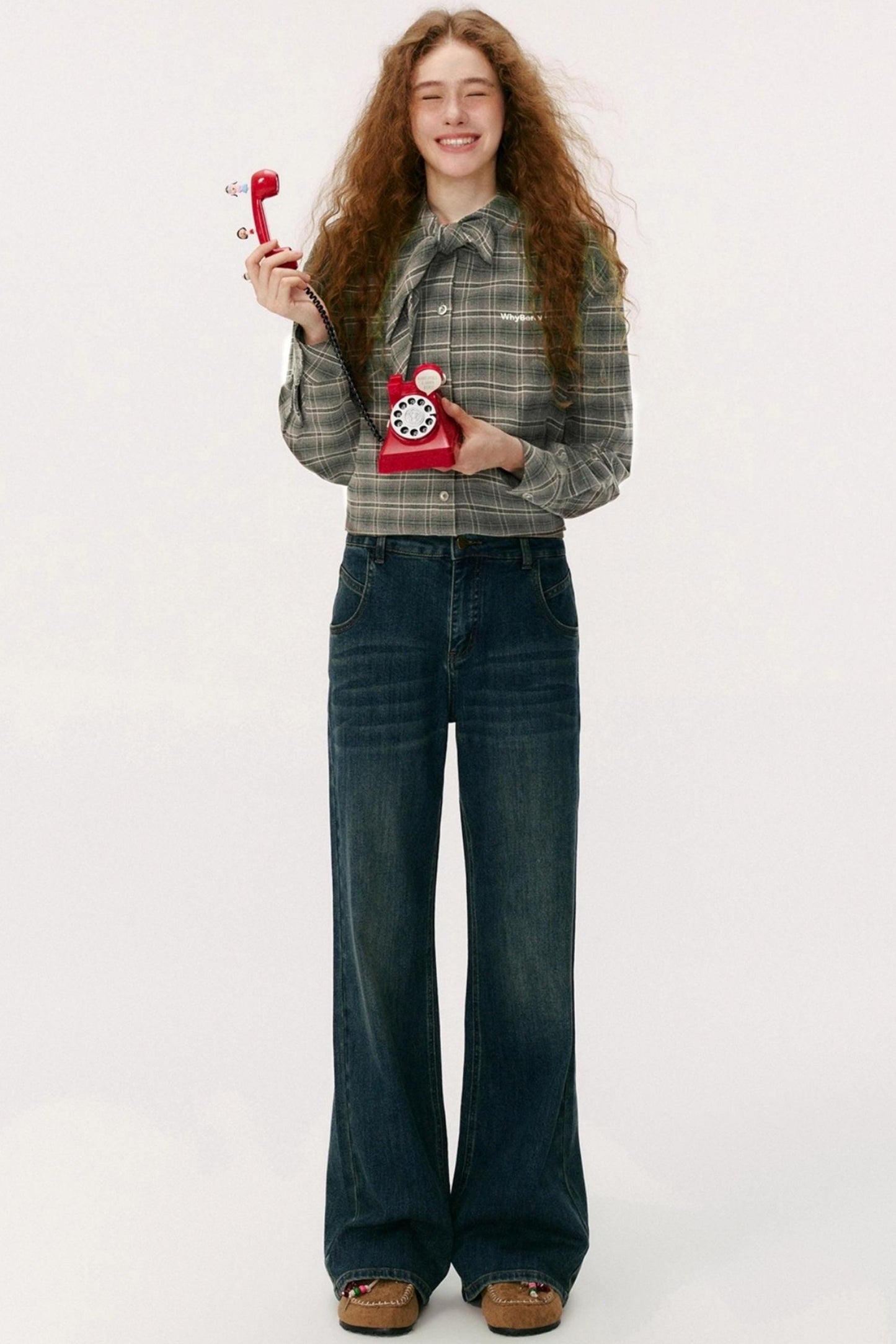 Vintage Diagonal Placket Strap French Shirt