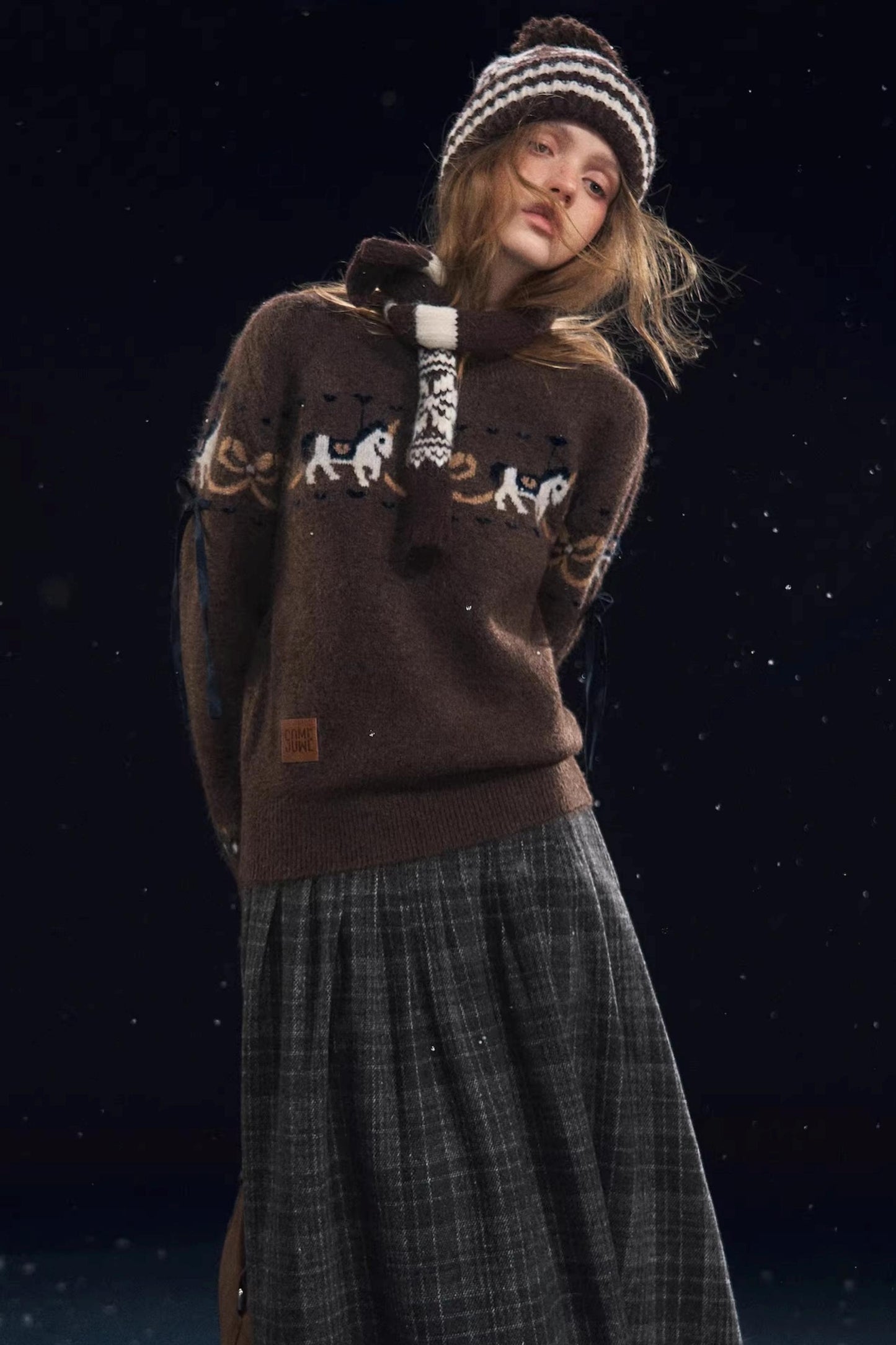 Fun Spinning Pony Jacquard Sweater