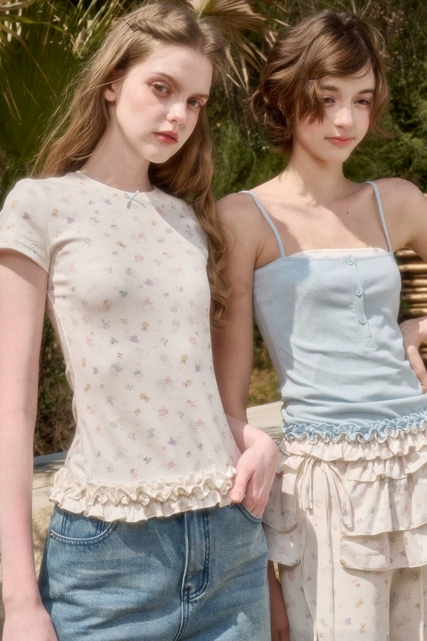 Milky Way Knit Lace Top