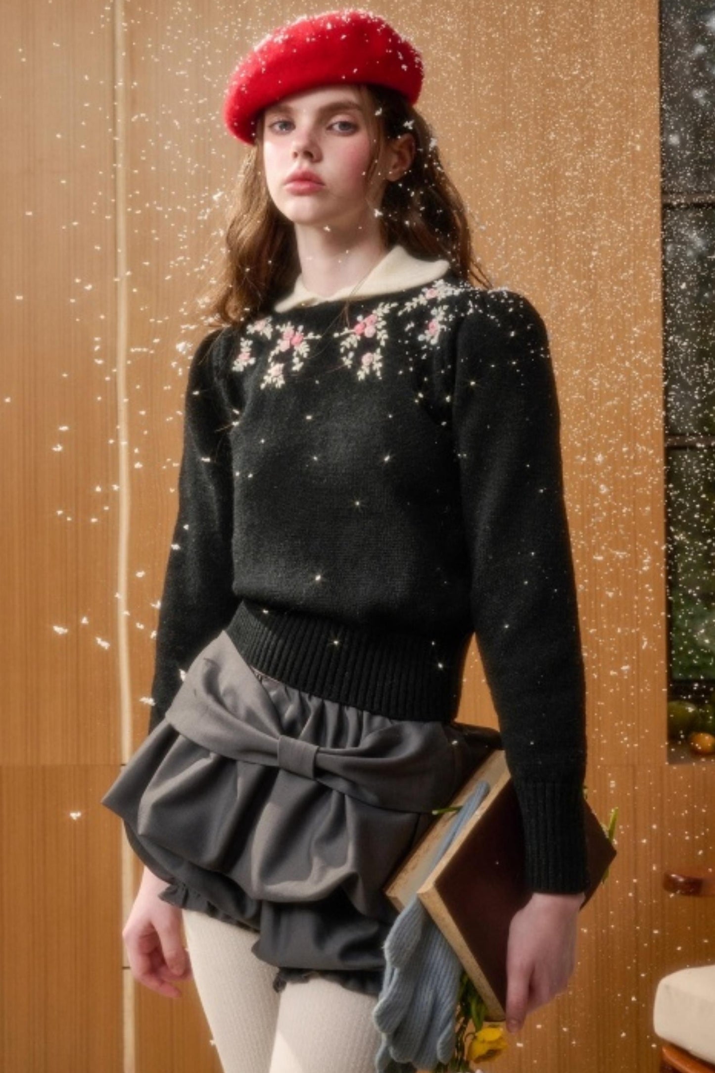 Wool Handmade Embroidered Sweater