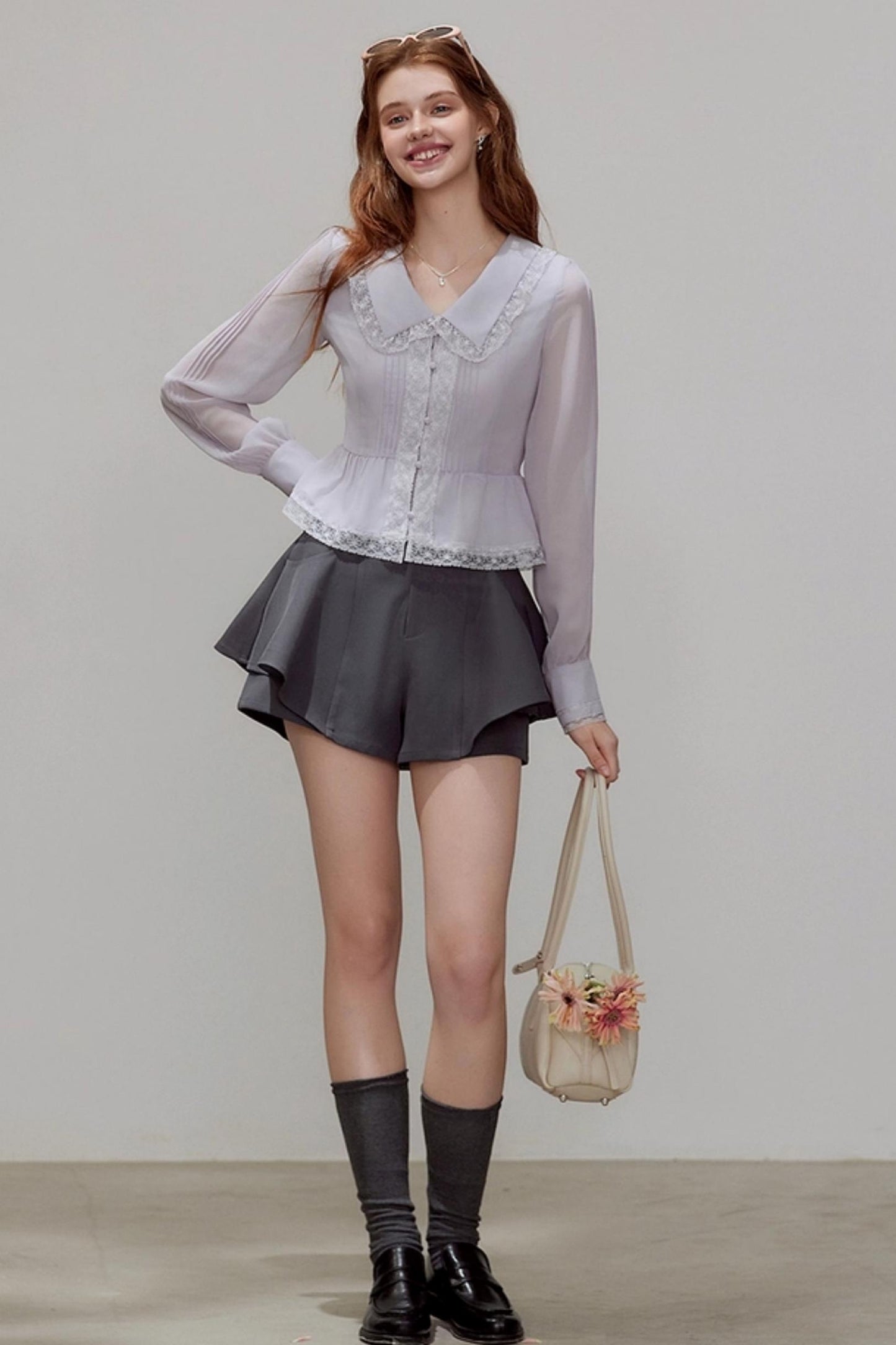 Chiffon Waist Shirt
