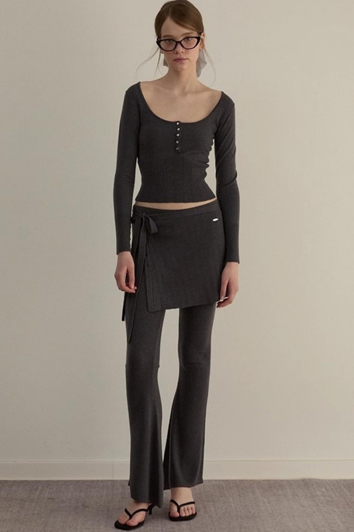 Dreamy Slim Trio Sweater Pants Set-Up